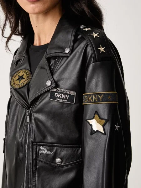 Кожаная куртка Dkny