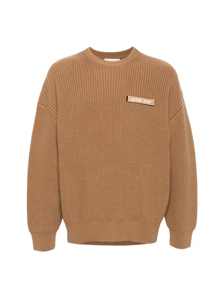 Sweter Marine Serre wełniany brązowy