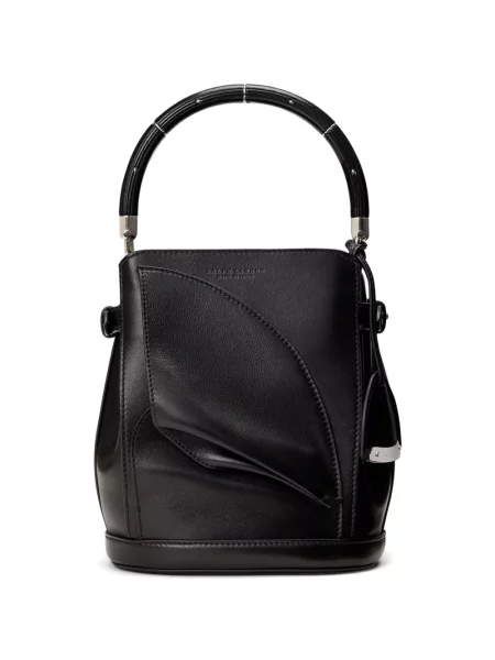 Geantă Ralph Lauren Collection din piele negru
