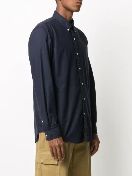 Košile Polo Ralph Lauren s límečkem s knoflíky červená
