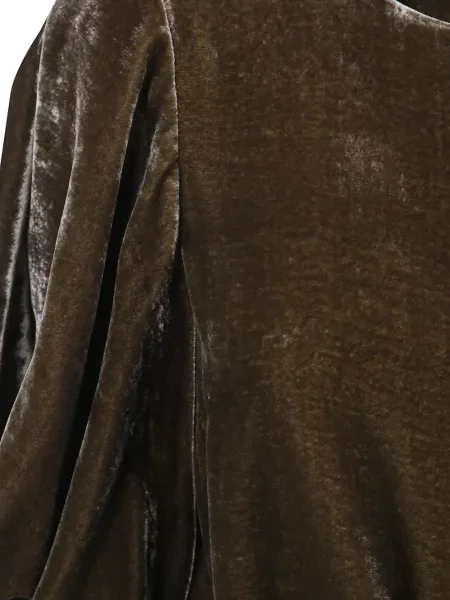 Cu centură rochie midi P.a.r.o.s.h. maro