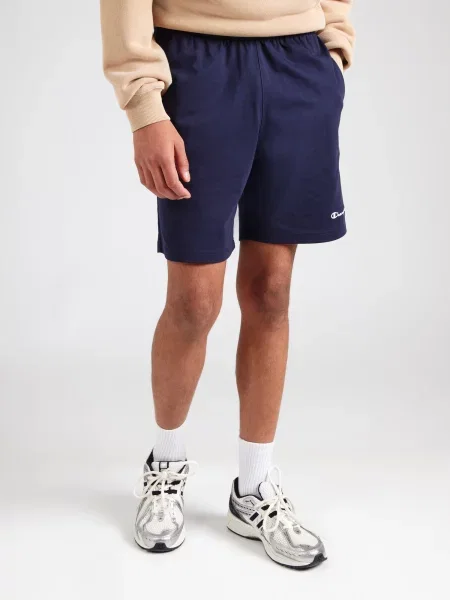 Champion Pantaloni bleumarin alb
