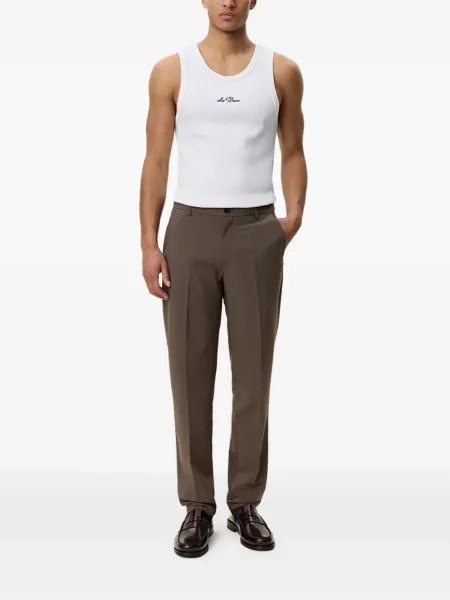 Pantaloni Les Deux în carouri maro