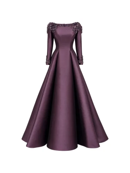 Rochie Gemy Maalouf cu mărgele violet