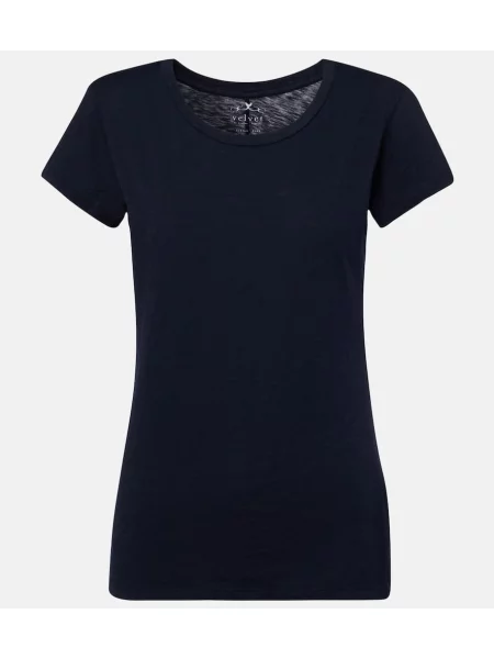 Tricou Velvet de catifea albastru