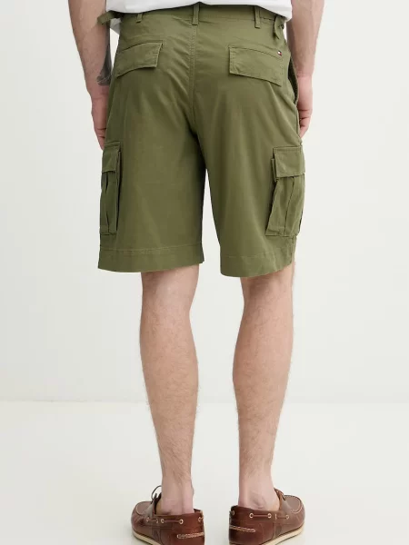 Tommy Hilfiger szorty cargo z bawełną zielone