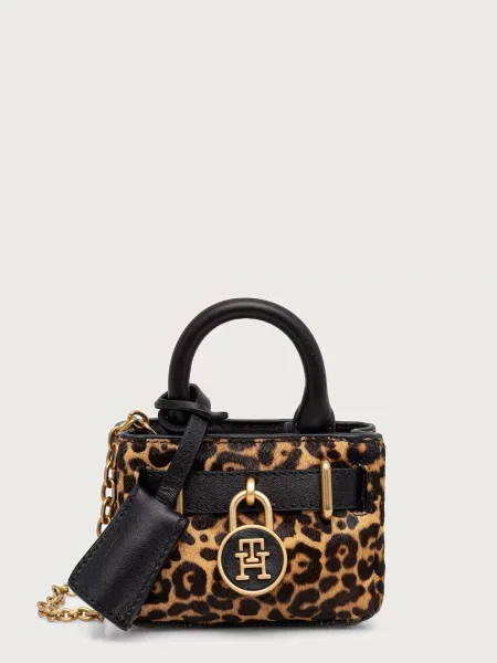 Tommy Hilfiger geantă crossbody pentru femei din piele maro