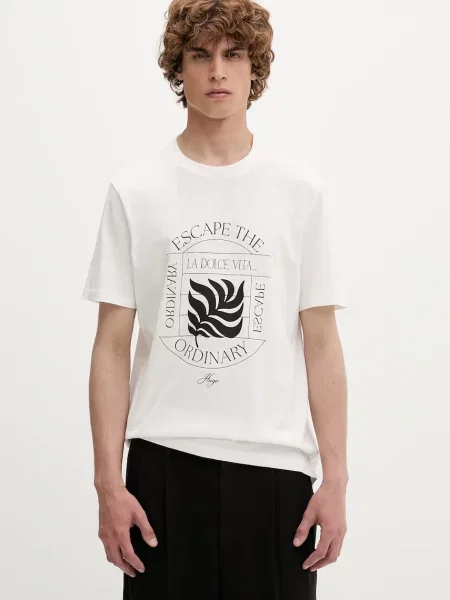 Tricou polo Hugo bej