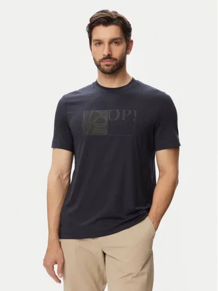 Joop! T-shirt z lyocellem granatowa