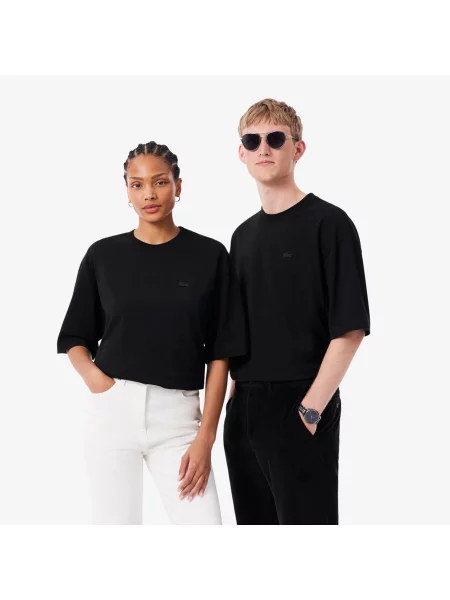 Футболка Lacoste из джерси черная