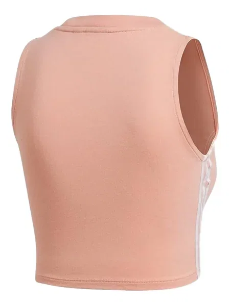 Pruhované krajkové pruhované tričko Adidas s vázáním šedé