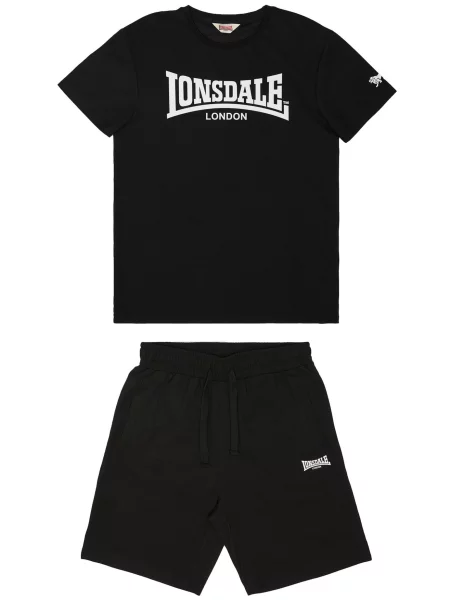 LONSDALE Trening Dunstan negru alb