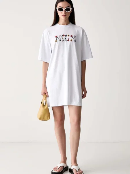 MSGM rochie din alb