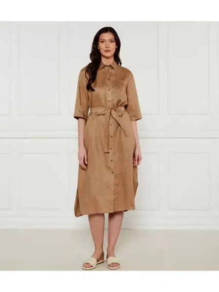 Max Mara Leisure Rochie tip cămașă Salute maro