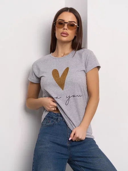 Футболка Issa Plus серая