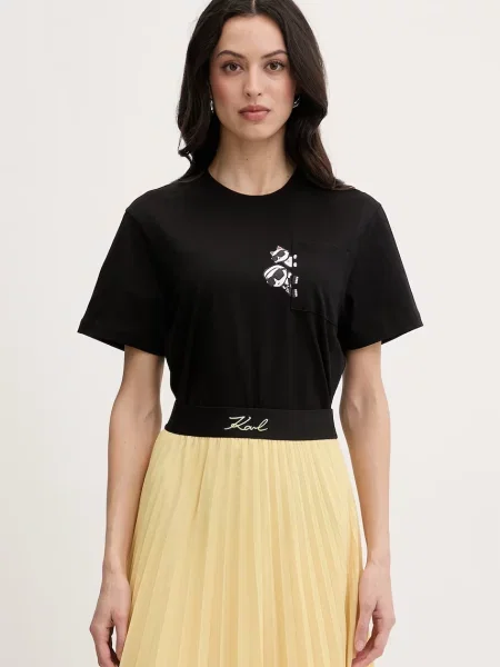 Karl Lagerfeld tricou pentru femei din IKON negru