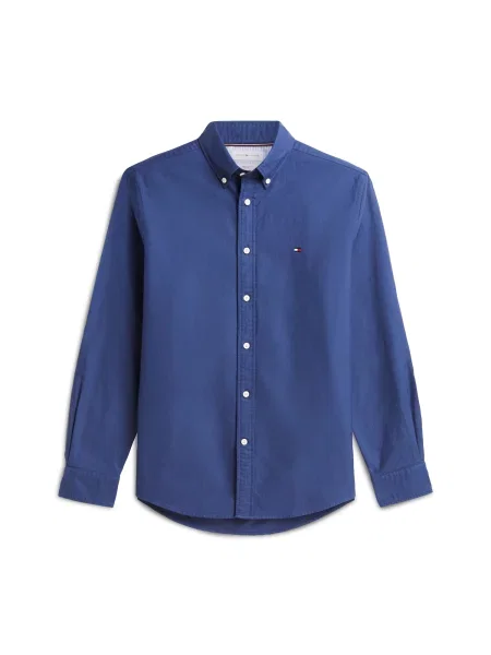 TOMMY HILFIGER Πουκάμισο Heritage μαρέν μπλε