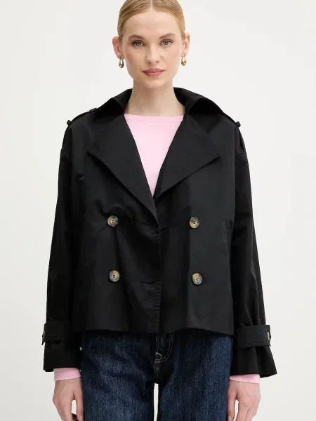 Sisley jachetă de de tranzitie oversize negru
