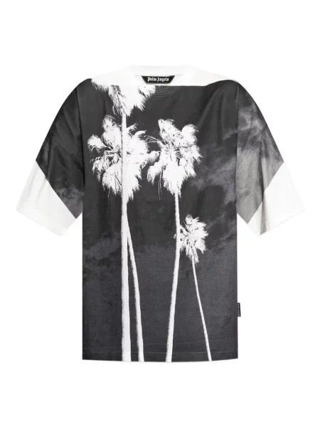 Tricou Palm Angels cu imagine negru