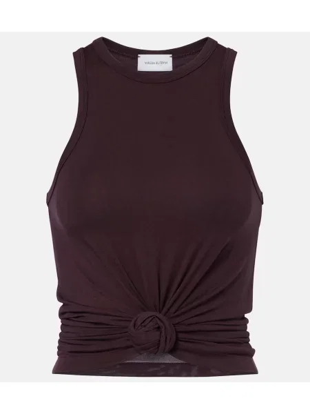 Podkoszulka Magda Butrym w kwiatki brązowa