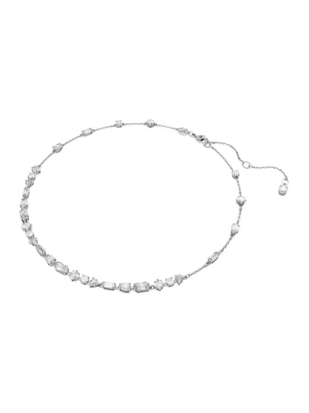 Naszyjnik Swarovski z dżetami szary