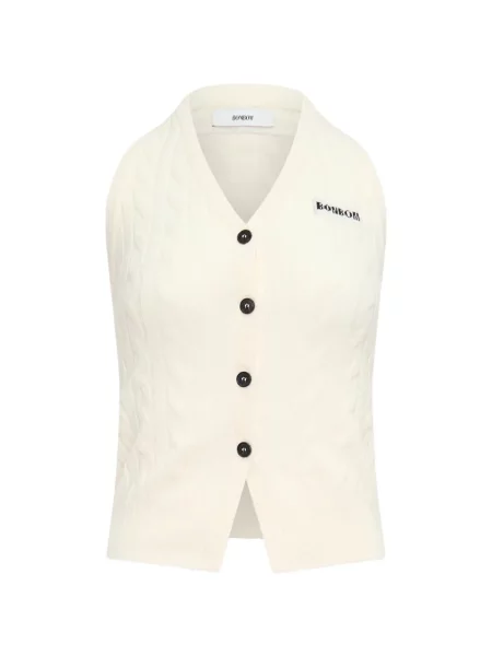Top Bonbom tricotate cu gât halter