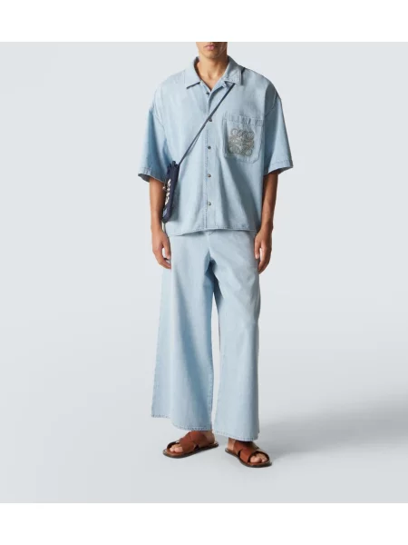 Pantaloni Loewe albastru