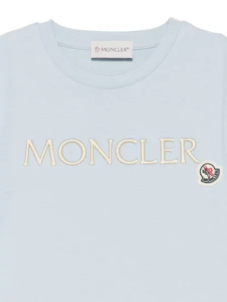 Koszulka dziecięca Moncler Enfant niebieska