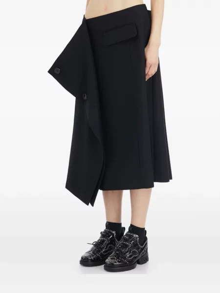 Fustă midi Comme Des Garçons negru