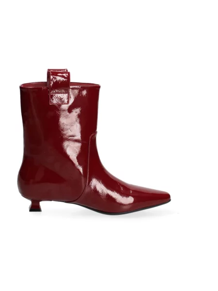 Buty do kostki Marc Ellis skórzane czerwone