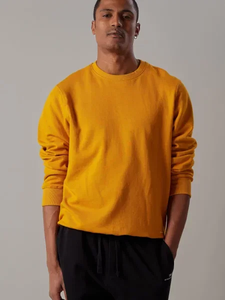 OWN Off With Nature Sweater majica Felpa Felpata Girocollo oker