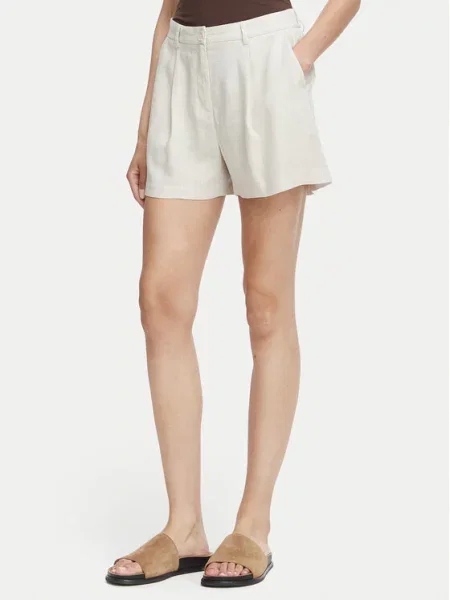 Vero Moda Σορτς υφασμάτινο Rosie Ανοιχτό μπεζ