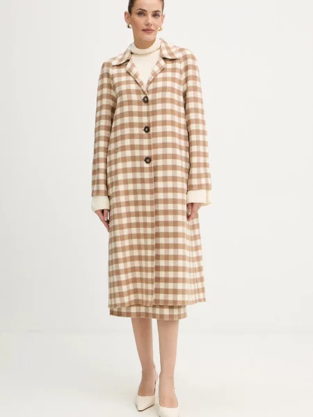 Palton Luisa Spagnoli de lână bej