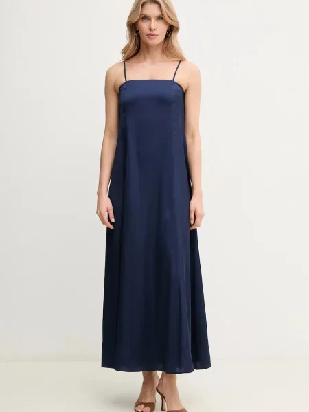 Marella rochie Emme by Marella bleumarin maxi evazati