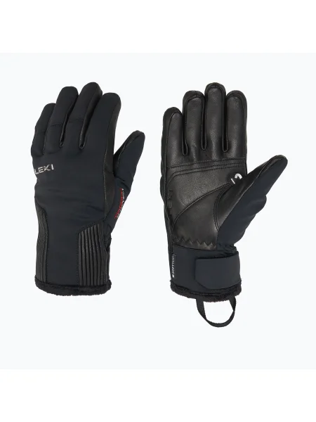 Дамски скиорски ръкавици LEKI Vallarta 3D black черно