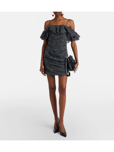 Rochie Marant Etoile cu buline drapată negru