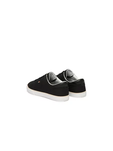 Tenisice Tommy Hilfiger Th Low Profile Vulc Canvas crna