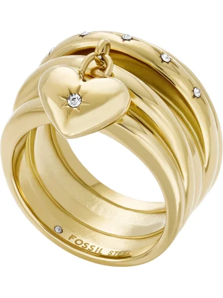 FOSSIL Δαχτυλίδι Sadie χρυσό / διαφανές