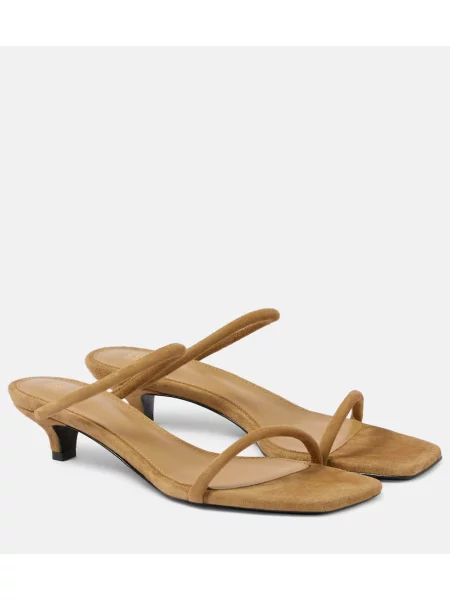 Sandale Toteme din piele de căprioară bej