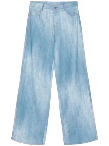 Pantaloni Ermanno Scervino cu imagine albastru