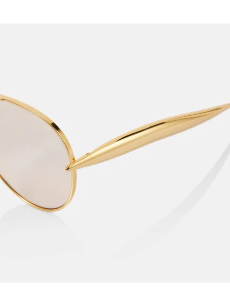 Ochelari de soare Bottega Veneta auriu