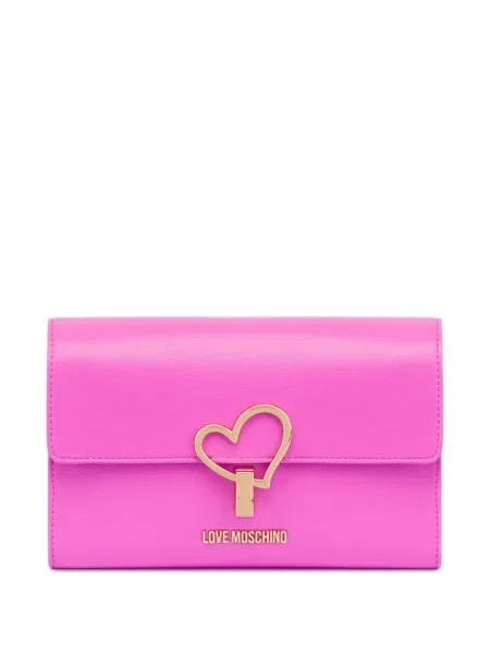 Колие Love Moschino със сърца розово