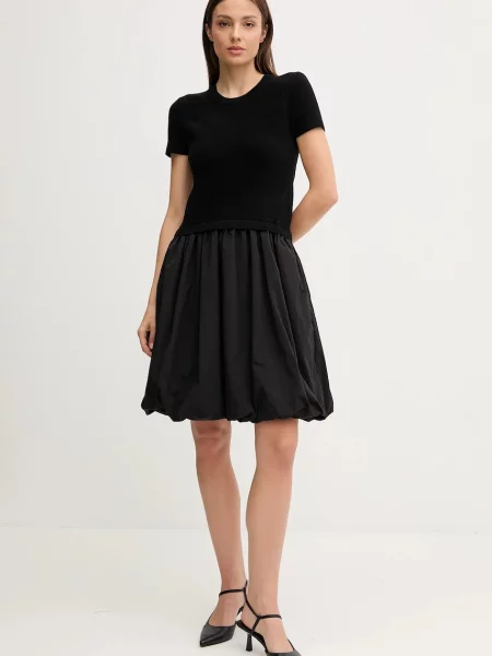 Платье мини Dkny клеш черное