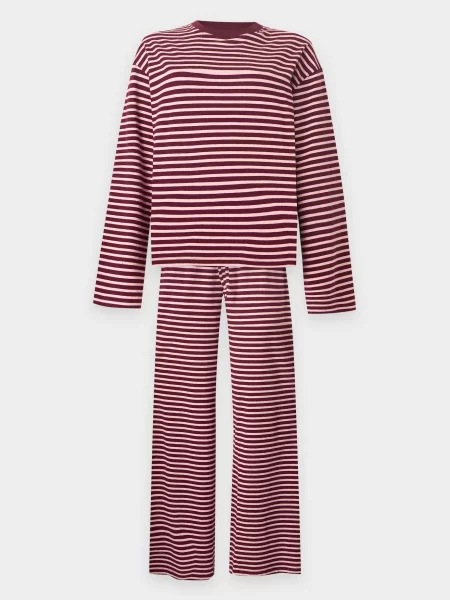 Lindex Pijama roz / burgundy roșu