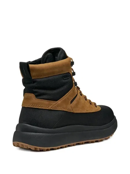 Botine Geox cu șireturi din dantelă negru