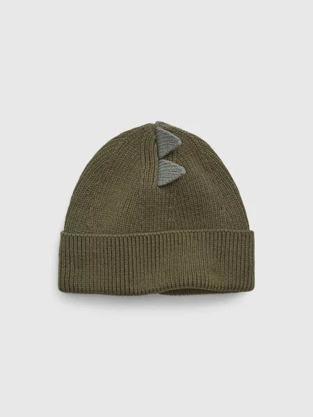 Dzianinowa czapka Gap khaki