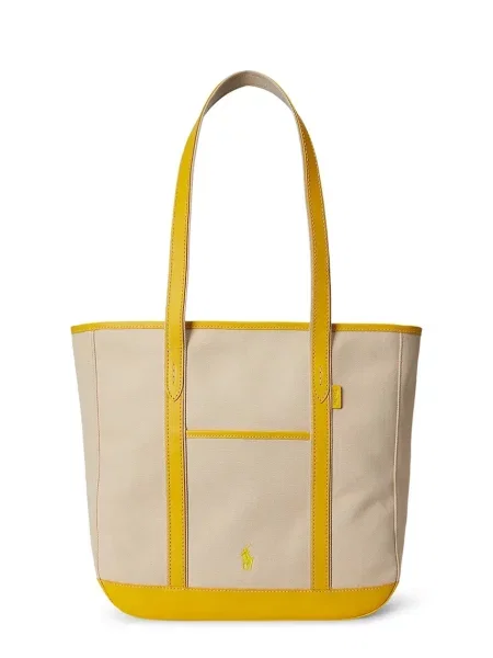 Geantă shopper Polo Ralph Lauren galben