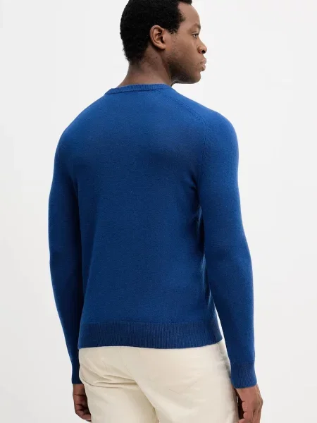 Шерстяной легкий свитер United Colors Of Benetton красный