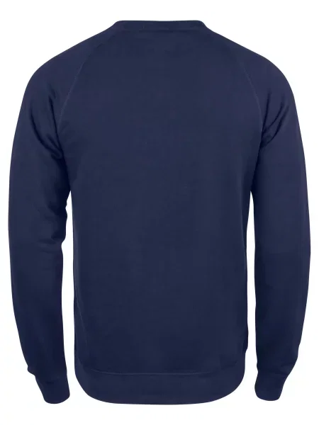 Clique Premium OC Roundneck blu granatowy bluza z bawełny organicznej – dark niebieska