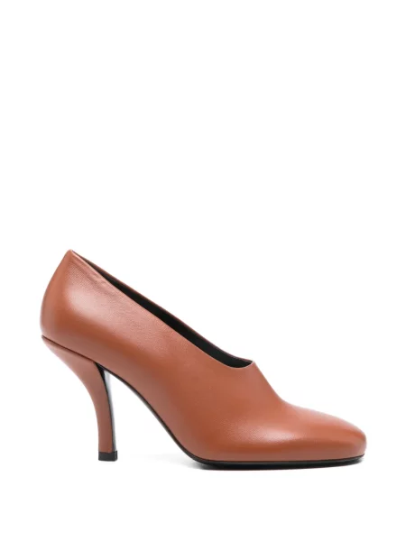 Pantofi cu toc Toteme din piele maro